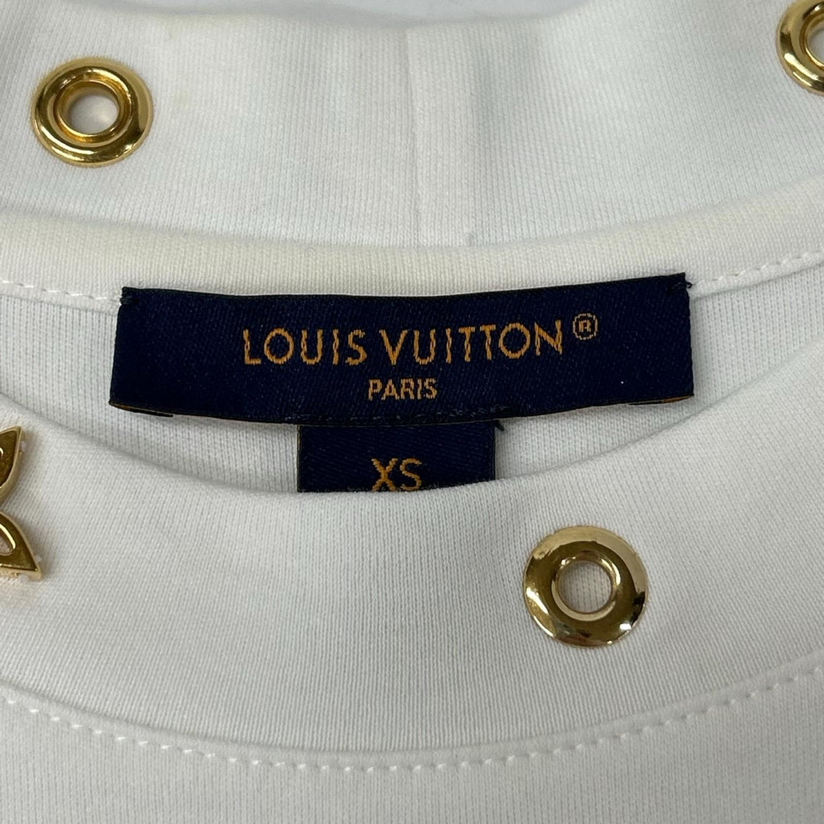 Louis Vuitton White Side Strap Short Sleeve T-Shirt XS — view 3