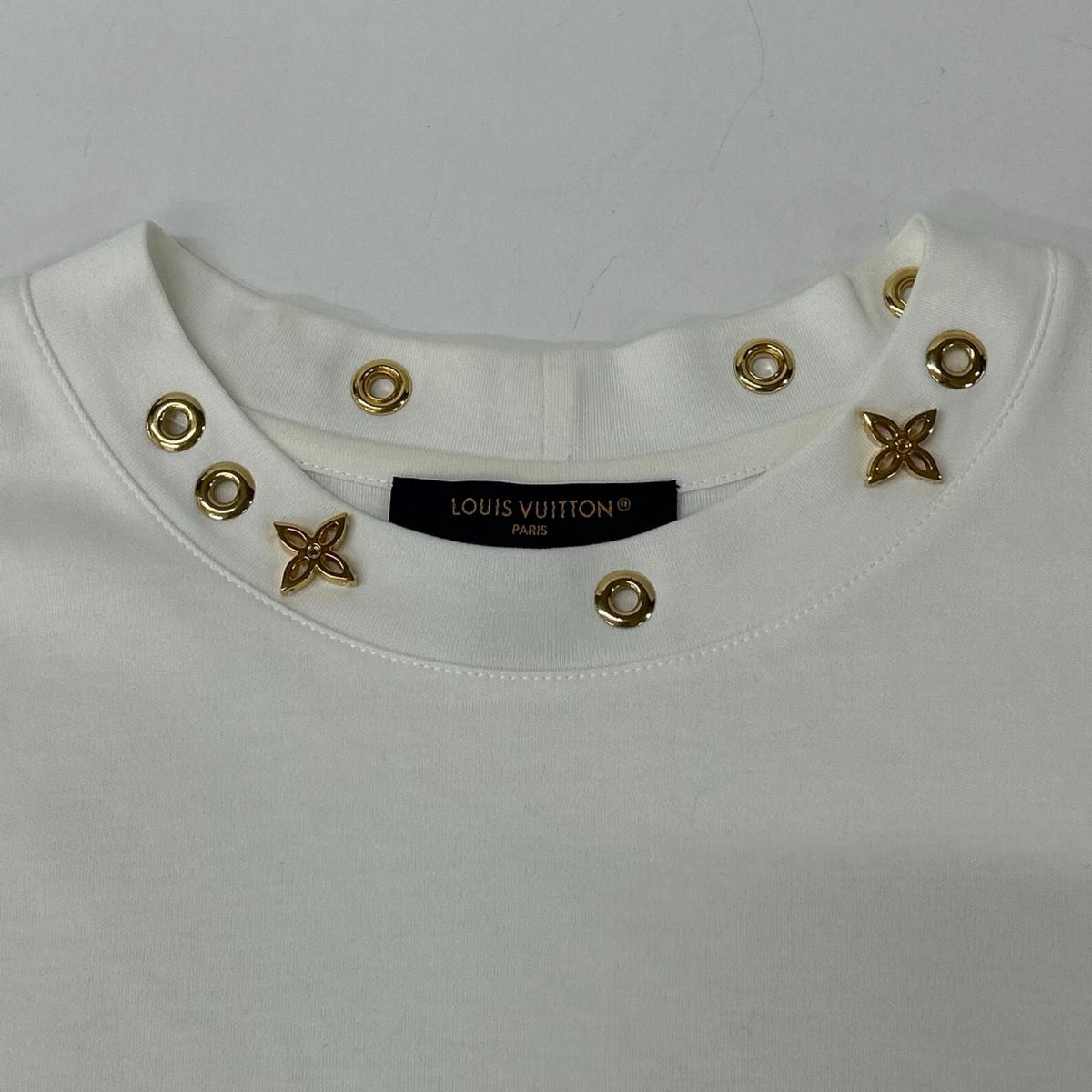 Louis Vuitton White Side Strap Short Sleeve T-Shirt XS — view 7