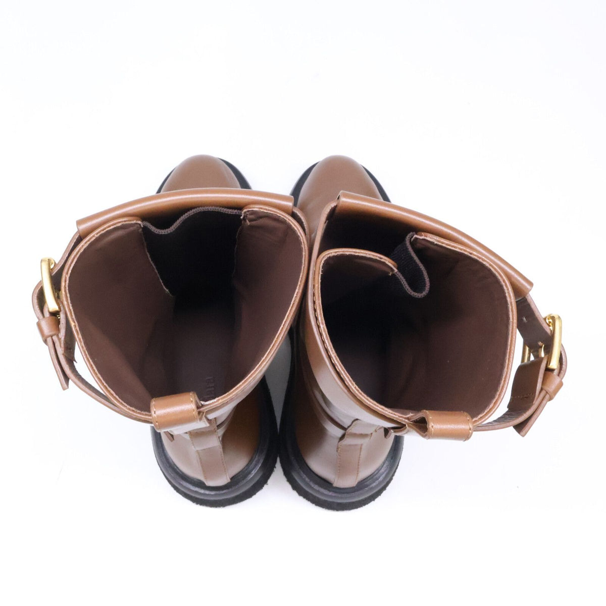 Max Mara Calfskin Buckle Boots — view 5