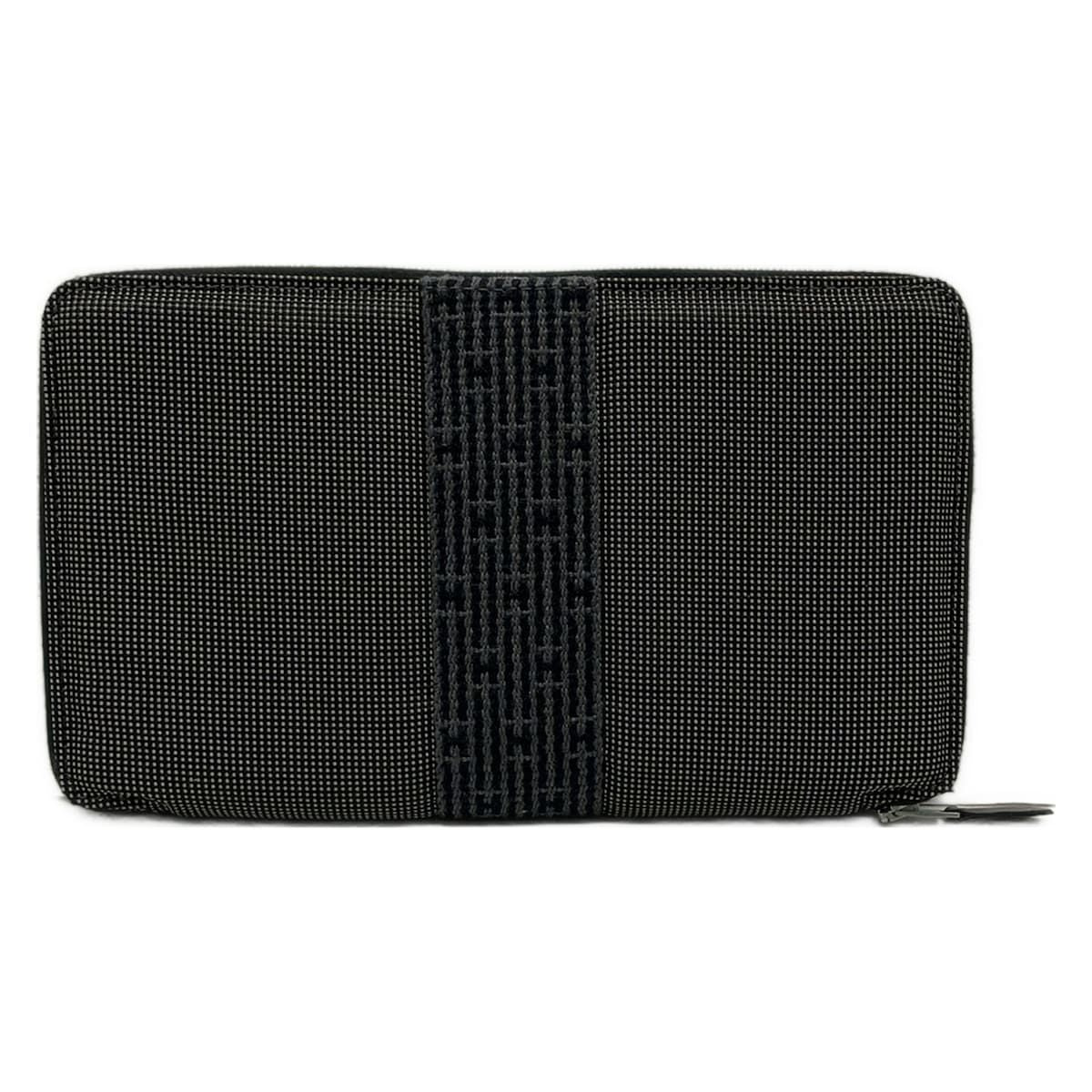 Hermes Wallet Herline Purse GM Gray Zip Around — view 2