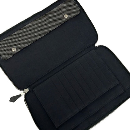 Hermes Wallet Herline Purse GM Gray Zip Around — view 3