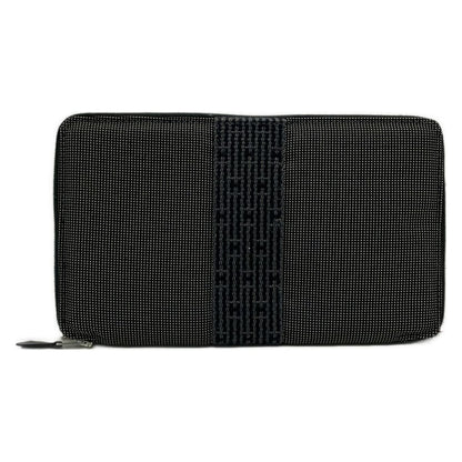 Hermes Wallet Herline Purse GM Gray Zip Around
