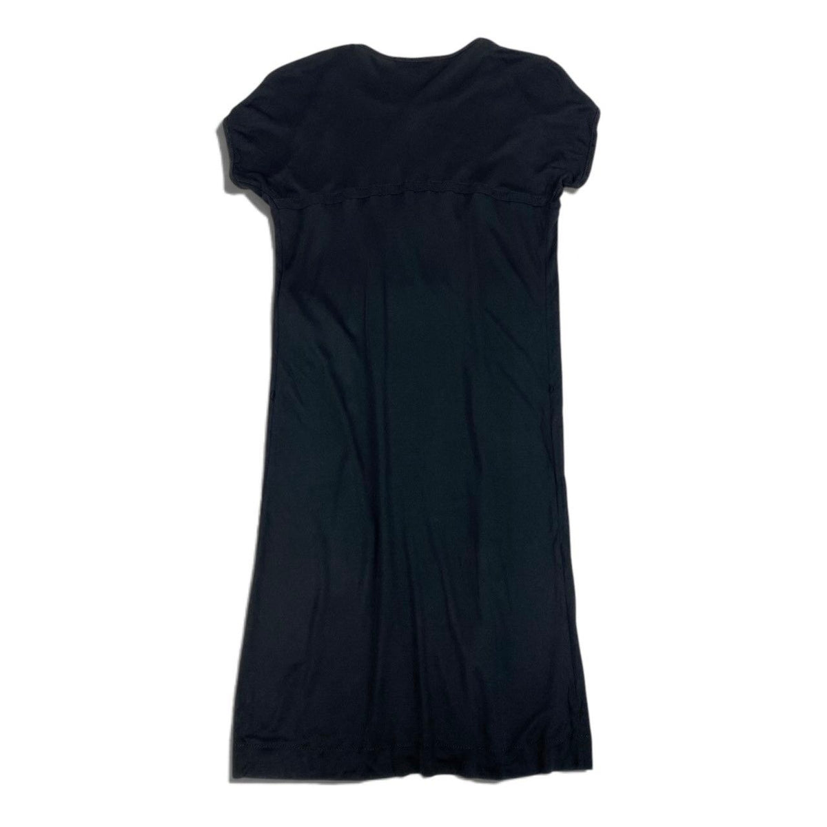 Louis Vuitton Monogram Short Sleeve Dress Gold Button Black 36 — view 3