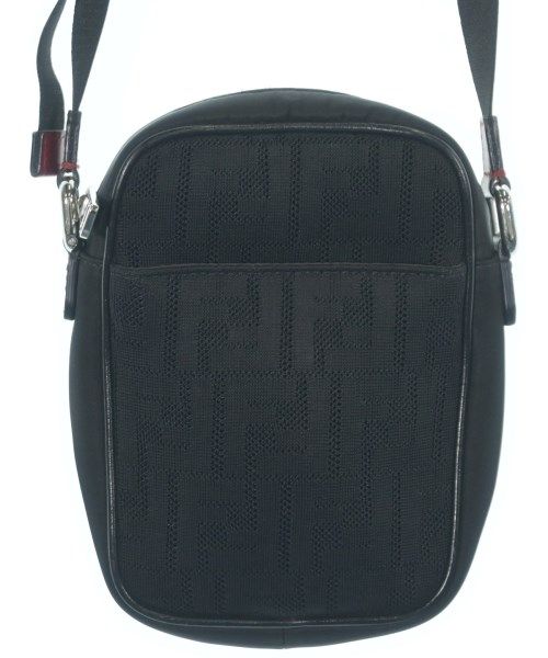 Fendi Zucca Pattern Mini Shoulder Bag Black