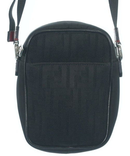 Fendi Zucca Pattern Mini Shoulder Bag Black