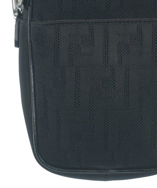 Fendi Zucca Pattern Mini Shoulder Bag Black — view 7