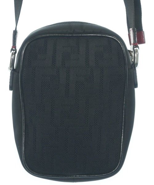 Fendi Zucca Pattern Mini Shoulder Bag Black — view 2