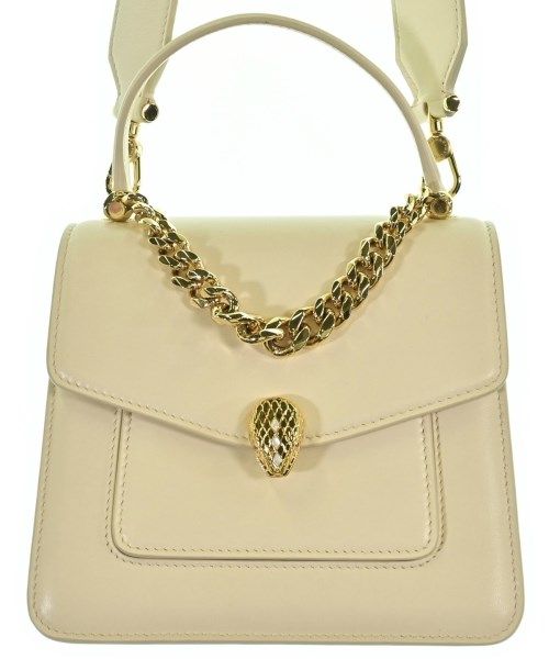 Bvlgari Serpenti Forever 2-Way Shoulder Bag Ivory