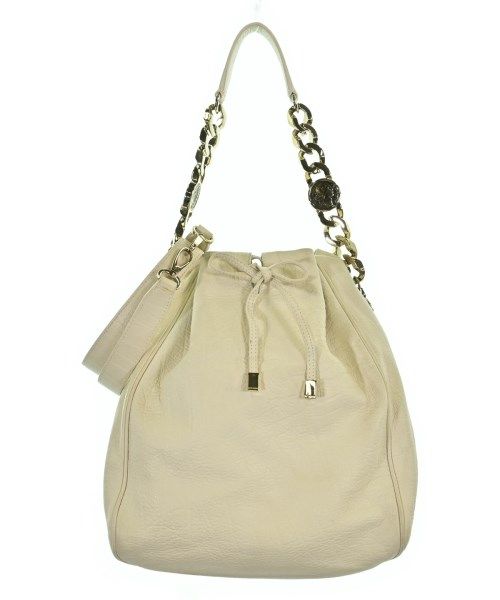 Bvlgari Leather 2-Way Shoulder Bag Ivory