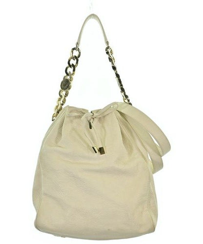 Bvlgari Leather 2-Way Shoulder Bag Ivory — view 2