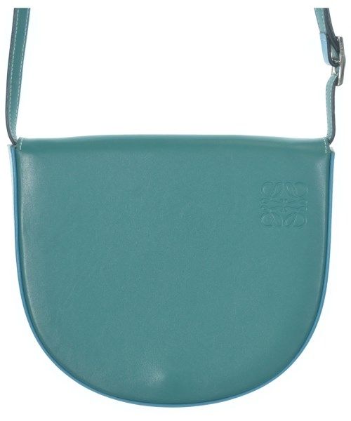 Loewe Heel Leather Shoulder Bag Green