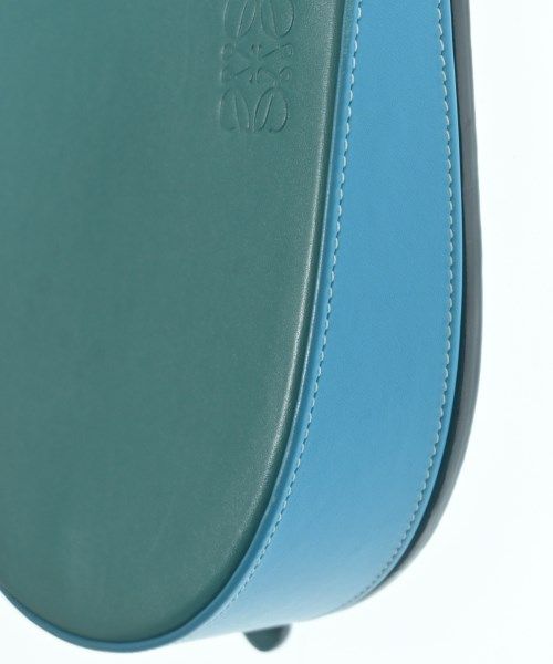 Loewe Heel Leather Shoulder Bag Green — view 7