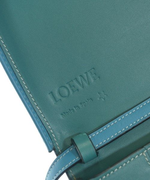 Loewe Heel Leather Shoulder Bag Green — view 5