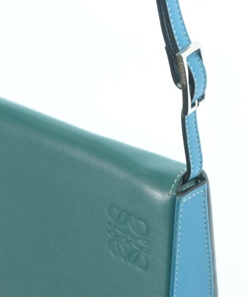 Loewe Heel Leather Shoulder Bag Green — view 6