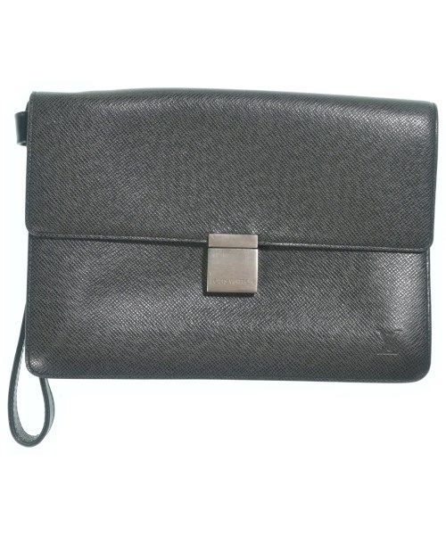 Louis Vuitton Taiga Selenga Ardoise Clutch Black