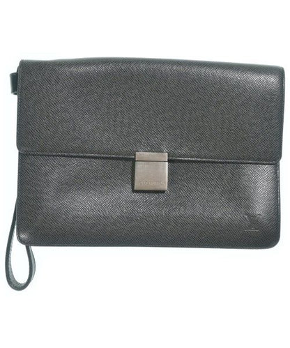 Louis Vuitton Taiga Selenga Ardoise Clutch Black
