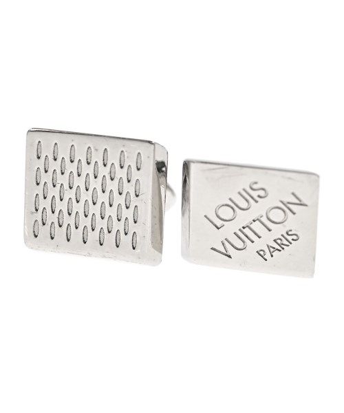 Louis Vuitton Damier Boutons de Manchette Cufflinks Silver