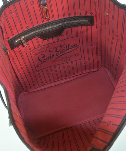 Louis Vuitton Damier Neverfull MM Tote Bag Brown — view 3