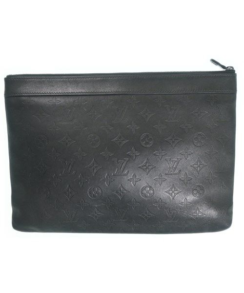 Louis Vuitton Monogram Shadow Pochette Discovery Clutch Black — view 2
