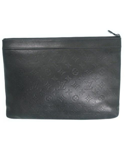 Louis Vuitton Monogram Shadow Pochette Discovery Clutch Black — view 2