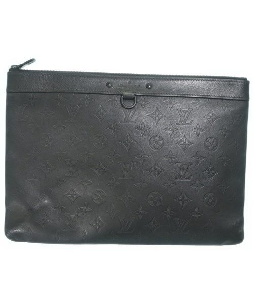 Louis Vuitton Monogram Shadow Pochette Discovery Clutch Black