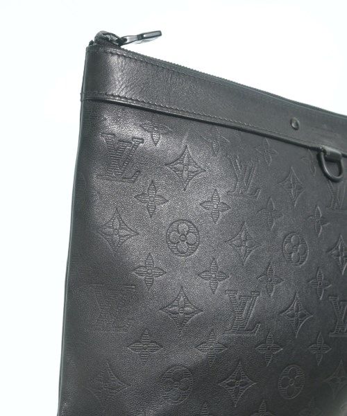 Louis Vuitton Monogram Shadow Pochette Discovery Clutch Black — view 6