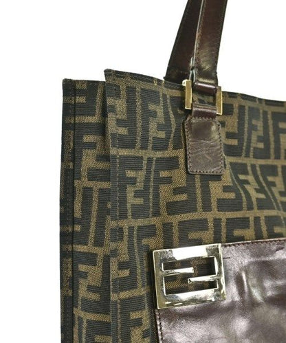 Fendi Zucca Pattern Tote Bag Brown — view 6