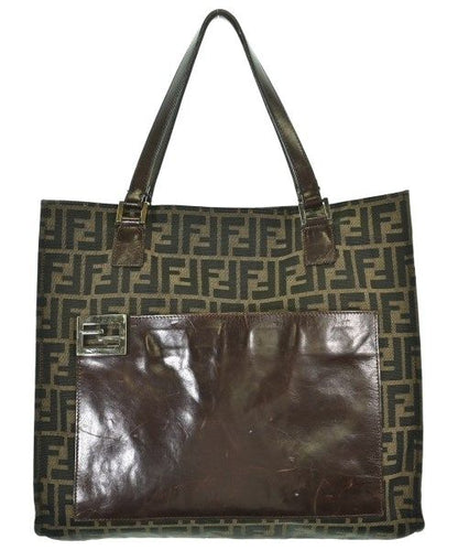 Fendi Zucca Pattern Tote Bag Brown