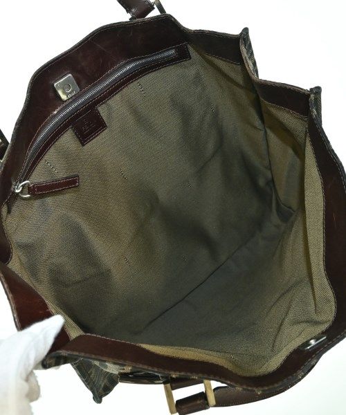 Fendi Zucca Pattern Tote Bag Brown — view 4