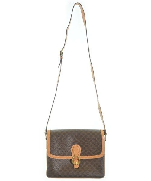 Celine Macadam Pattern Shoulder Bag Brown — view 3