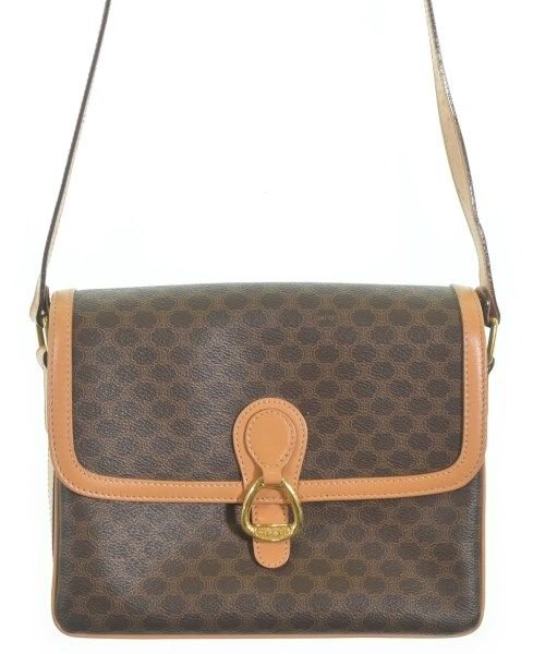 Celine Macadam Pattern Shoulder Bag Brown