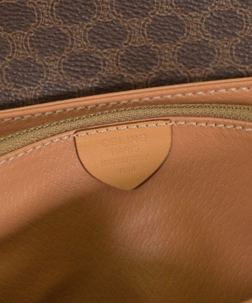 Celine Macadam Pattern Shoulder Bag Brown — view 5