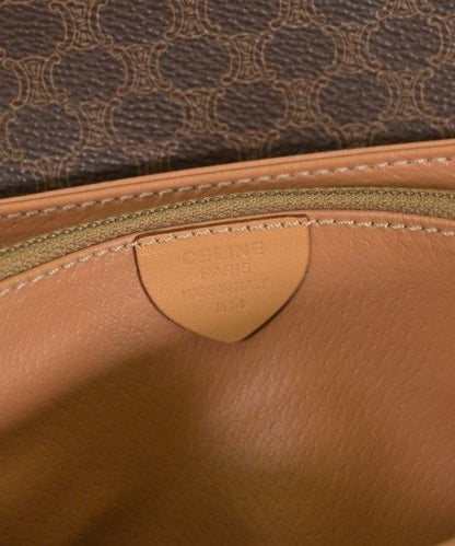Celine Macadam Pattern Shoulder Bag Brown — view 5