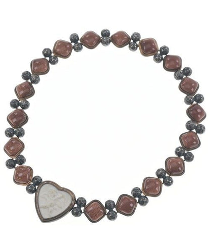 Bottega Veneta Necklace Sterling Silver 925 Gold