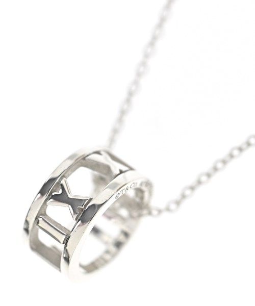 Tiffany & Co Open Atlas Circle Pendant Necklace Sterling Silver 925
