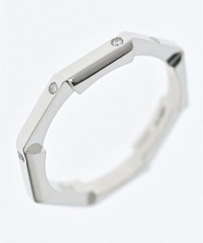 Gucci Link to Love Diamond Ring Pt950 Platinum — view 3