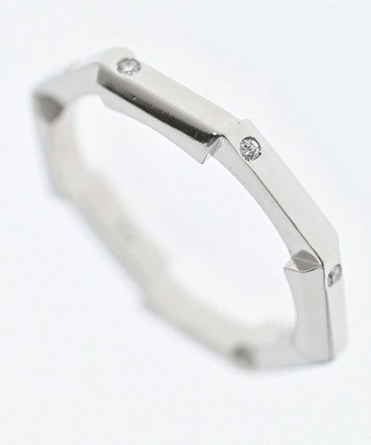 Gucci Link to Love Diamond Ring Pt950 Platinum — view 4