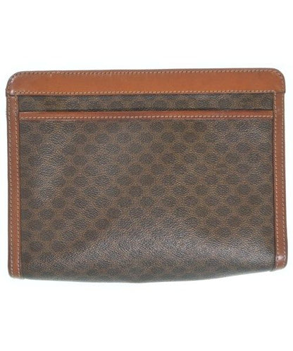 Celine Macadam Pattern Clutch Bag Brown — view 2