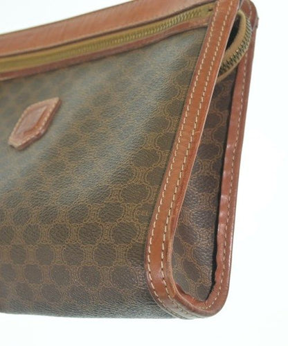 Celine Macadam Pattern Clutch Bag Brown — view 7