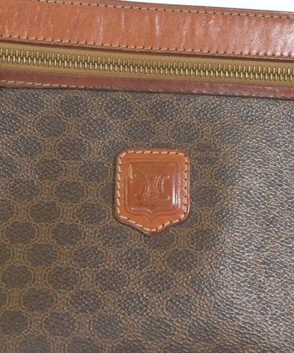 Celine Macadam Pattern Clutch Bag Brown — view 5