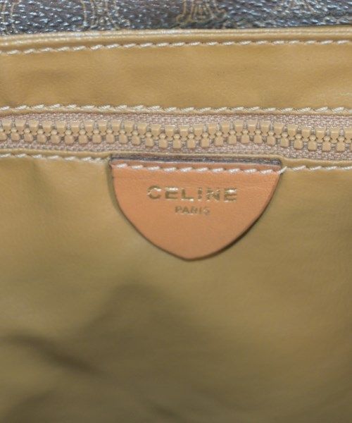 Celine Macadam Pattern Shoulder Bag Brown — view 5