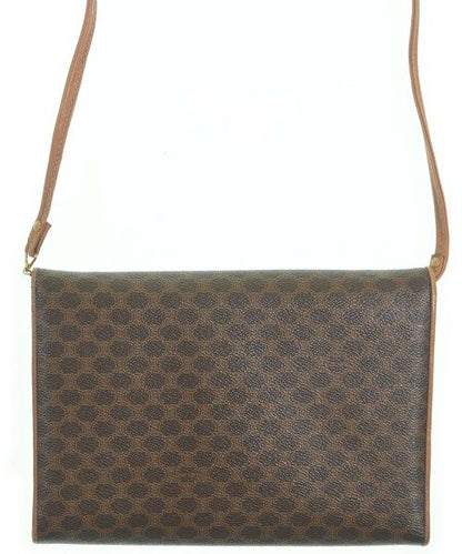 Celine Macadam Pattern Shoulder Bag Brown — view 2