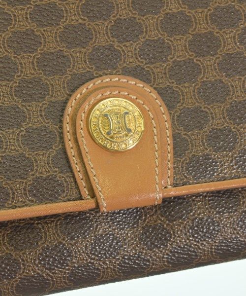 Celine Macadam Pattern Shoulder Bag Brown — view 7