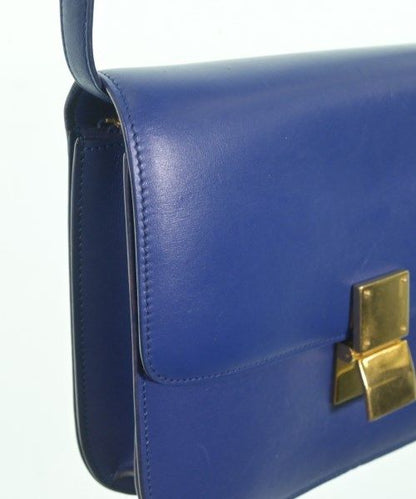 Celine Classic Box Medium Shoulder Bag Blue — view 7