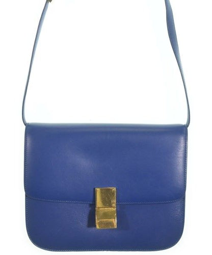 Celine Classic Box Medium Shoulder Bag Blue