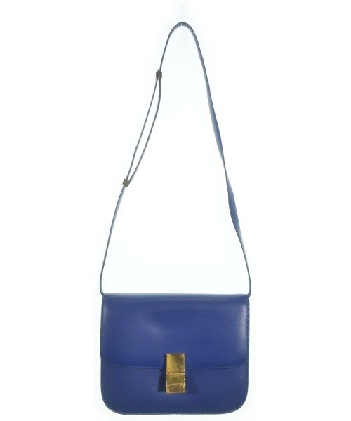 Celine Classic Box Medium Shoulder Bag Blue — view 3