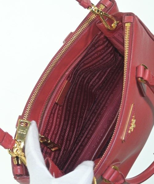 Prada Saffiano Galleria 2-Way Handbag Red — view 4