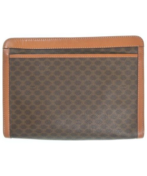 Celine Macadam Pattern Clutch Bag Brown — view 2