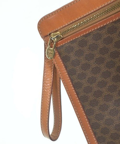 Celine Macadam Pattern Clutch Bag Brown — view 5