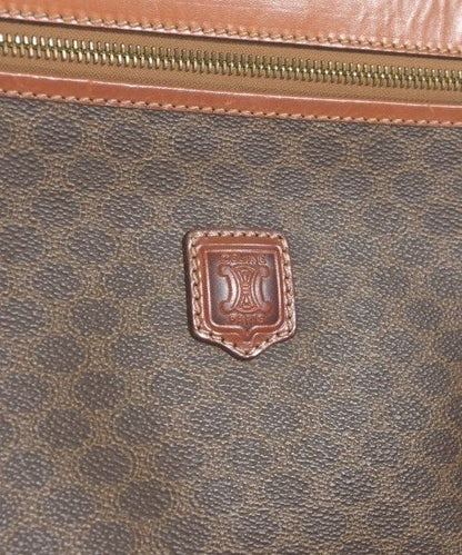Celine Macadam Pattern Clutch Bag Brown — view 7